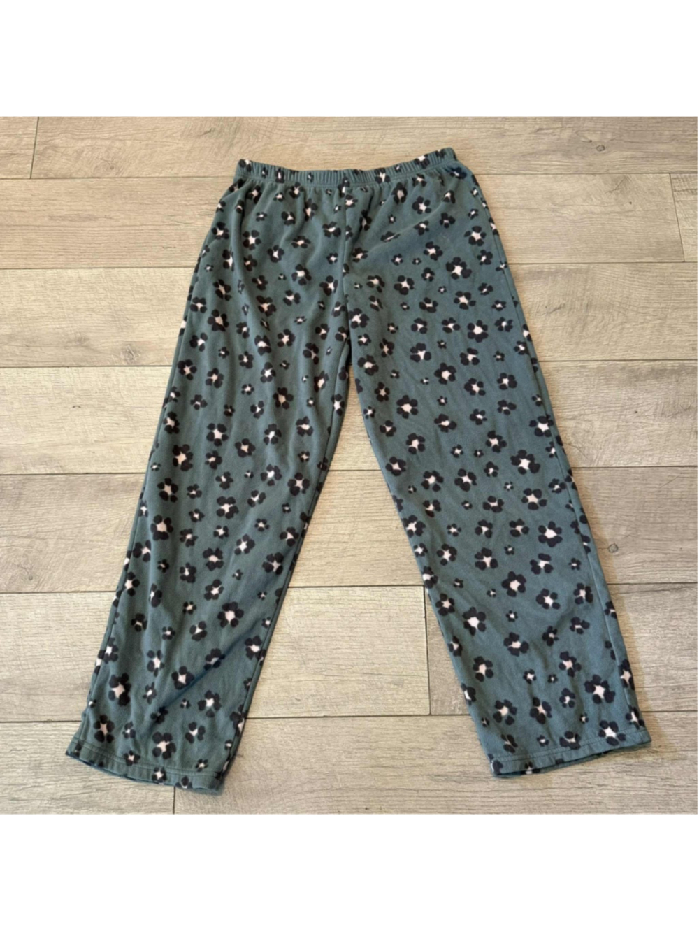 Girls Carter's Pants Size 14/14A Green Leopard Print